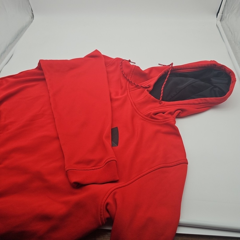 Under Armor Red Men's/ Boy's Polyester Pullover Hoodie‎ Size XL